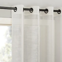 Archaeo Vail Grommet Top Sheer Single Curtain Panel