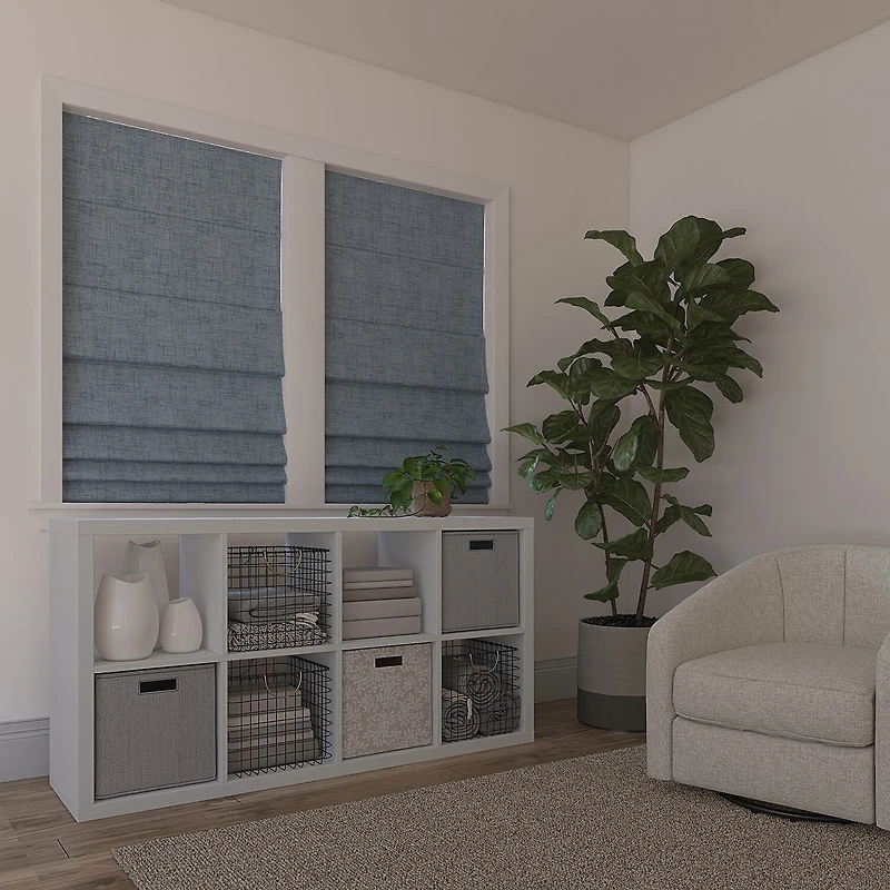 Sun Zero Somerton Energy Saving Cordless Blackout Roman Shade