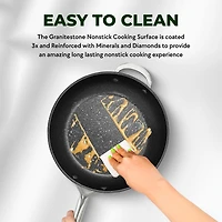 Granitestone Armor Max Hard Anodized Ultra Durable 4-qt. Saute Pan
