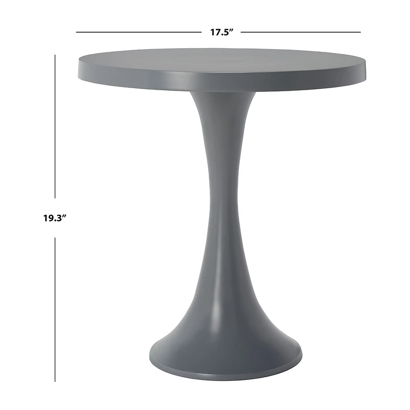 Galium Aluminum Side Table