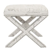 Palmer Nailhead Trim  Footstool