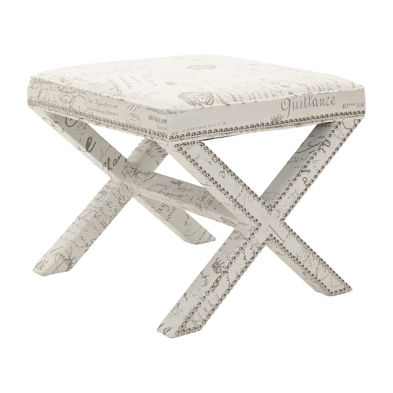 Palmer Nailhead Trim Footstool