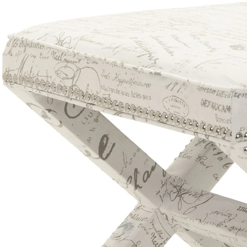 Palmer Nailhead Trim Footstool