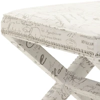 Palmer Nailhead Trim  Footstool