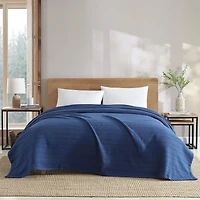 Eddie Bauer Variegated Stripe Lightweight Striped Blanket