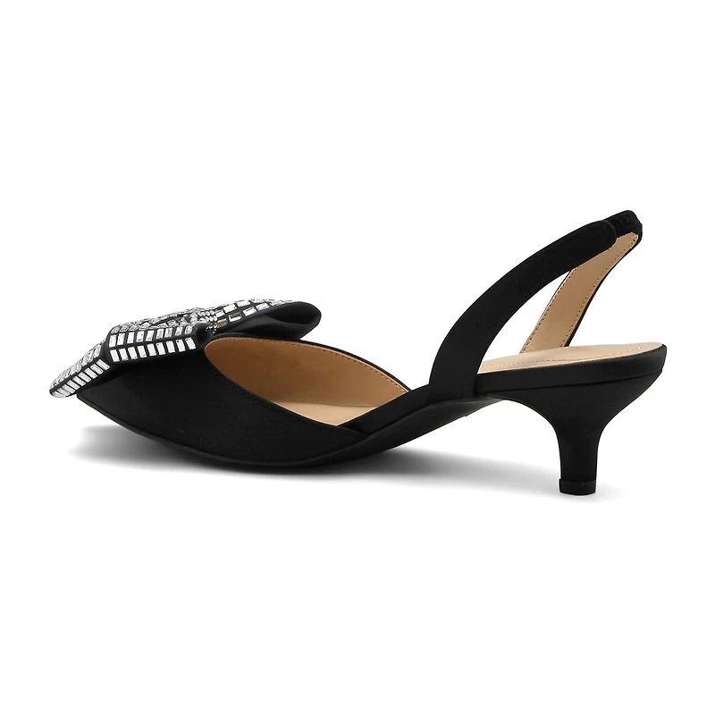 Adrienne Vittadini Soroya Womens Pointed Closed Toe Kitten Heel Pumps