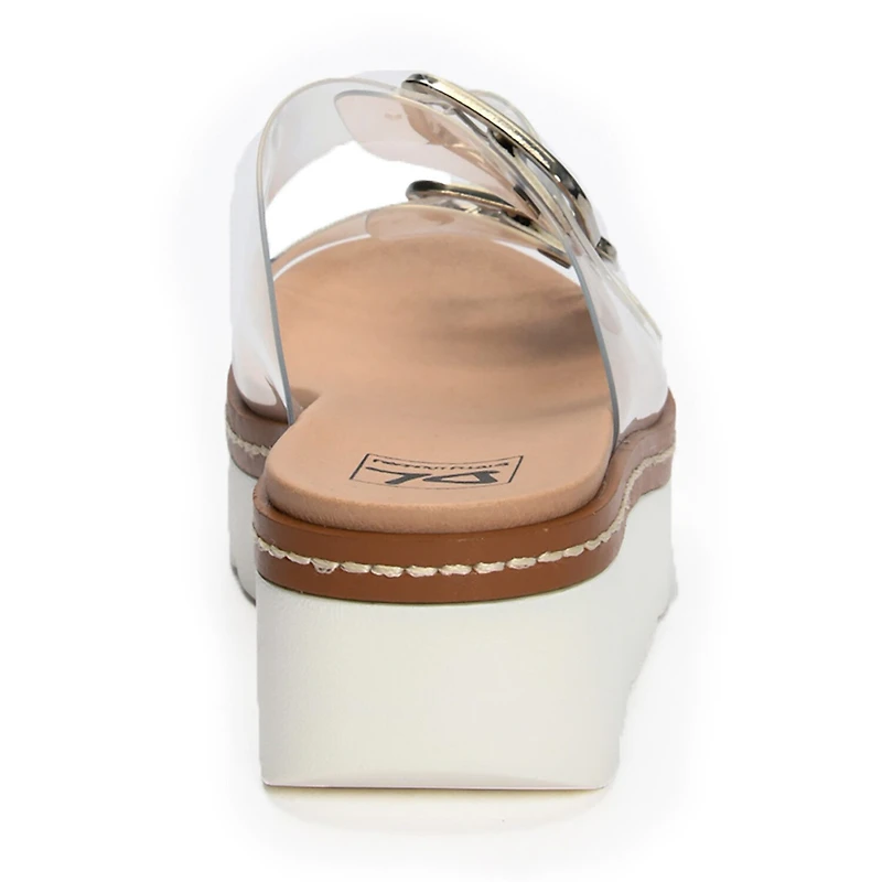 Dirty Laundry Stanton Womens Adjustable Strap Footbed Sandals
