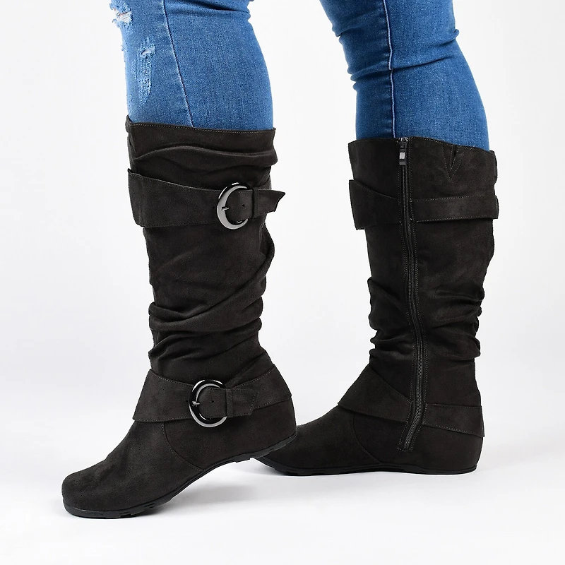 Journee Collection Womens Jester Extra Wide Calf Slouch Boots