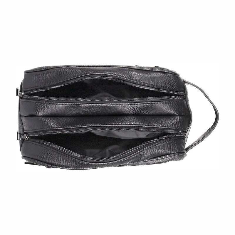 Karla Hanson Mens Travel Double Zipper Toiletry Bag Attache