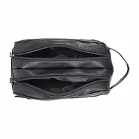Karla Hanson Mens Travel Double Zipper Toiletry Bag Attache
