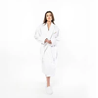 Linum Home Textiles Personalized Anovia Bathrobe Unisex Adult Velour Long Sleeve Length Robe