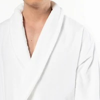 Linum Home Textiles Anovia Bathrobe Unisex Adult Velour Long Sleeve Length Robe