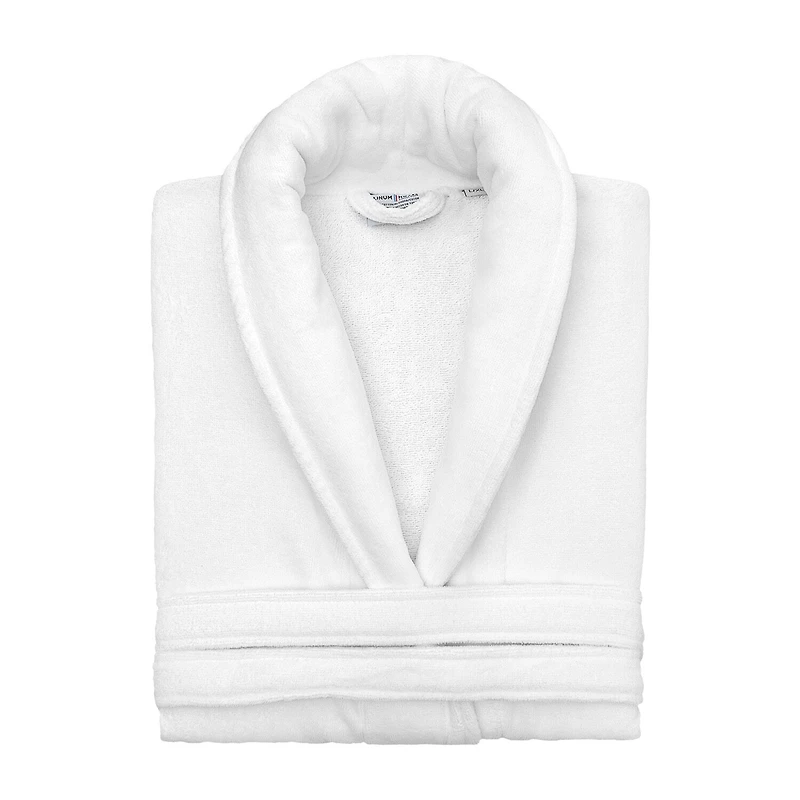 Linum Home Textiles Anovia Bathrobe Unisex Adult Velour Long Sleeve Length Robe