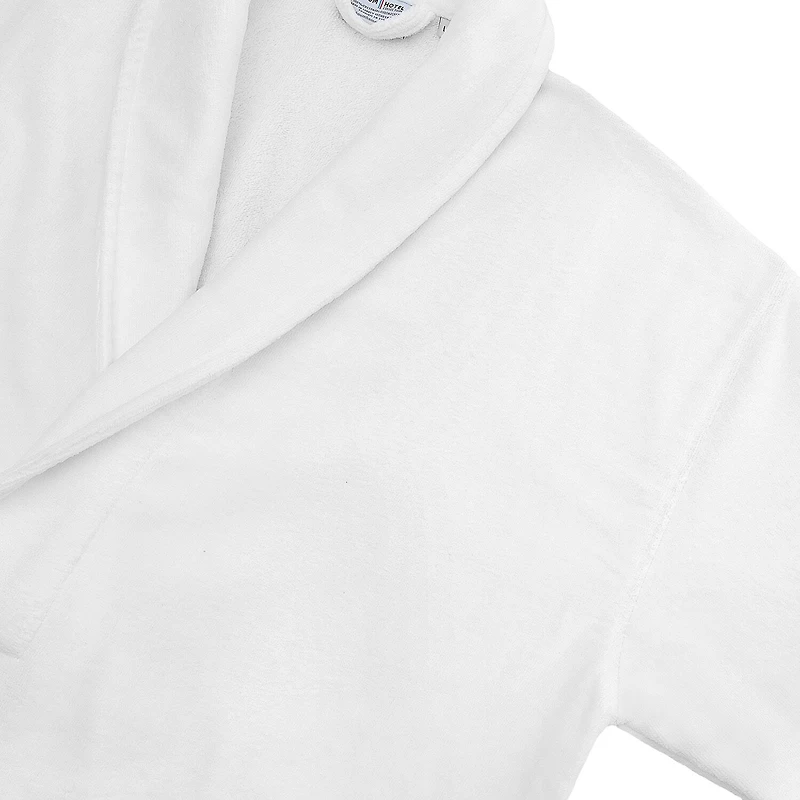 Linum Home Textiles Anovia Bathrobe Unisex Adult Velour Long Sleeve Length Robe