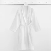 Linum Home Textiles Anovia Bathrobe Unisex Adult Velour Long Sleeve Length Robe