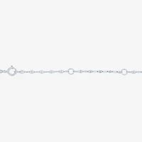 Gemstone Sterling Silver Round 16 Inch Pendant Necklace