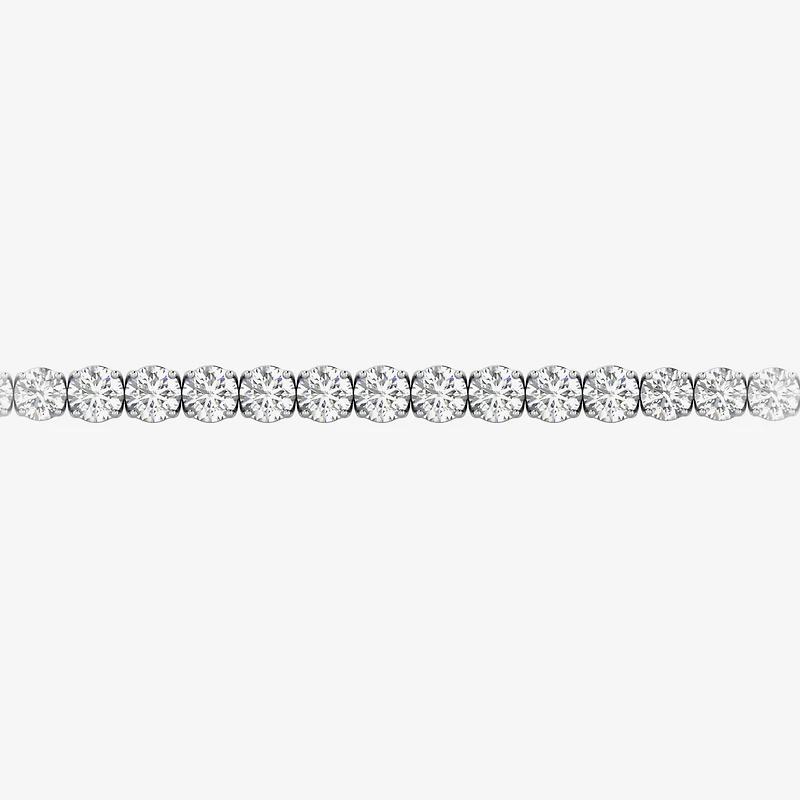 (F / Si2) Womens 13 Ct. T.W. Lab Grown White Diamond 14K Gold 8 Inch Tennis Bracelet