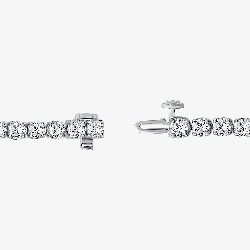 (F / Si2) Womens 9 Ct.T.W. Lab Grown White Diamond 14K Gold 8 Inch Tennis Bracelet