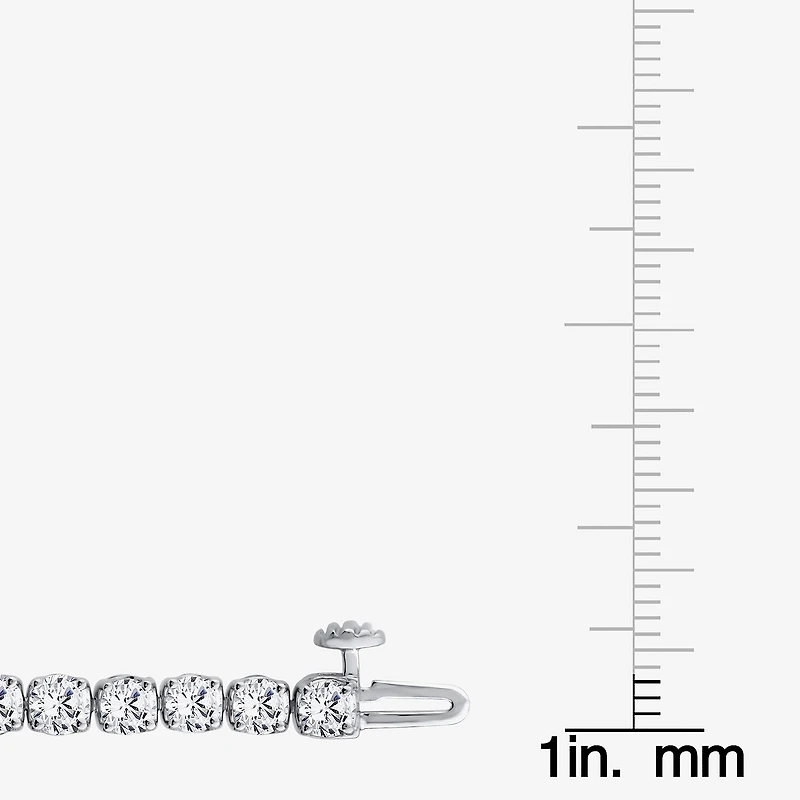 (F / Si2) Womens 9 Ct.T.W. Lab Grown White Diamond 14K Gold 8 Inch Tennis Bracelet