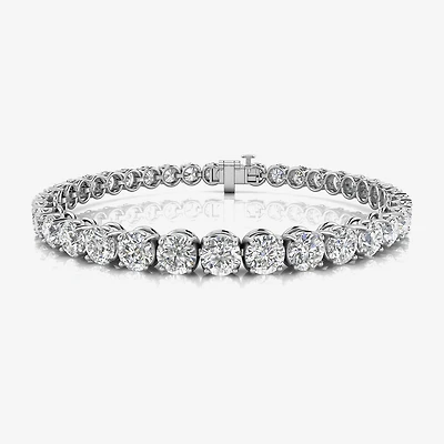 F / Si2) Womens / Ct. T.W. Lab Grown White Diamond 10K Gold / Inch Tennis Bracelet