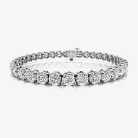 F / Si2) Womens / Ct. T.W. Lab Grown White Diamond 10K Gold / Inch Tennis Bracelet