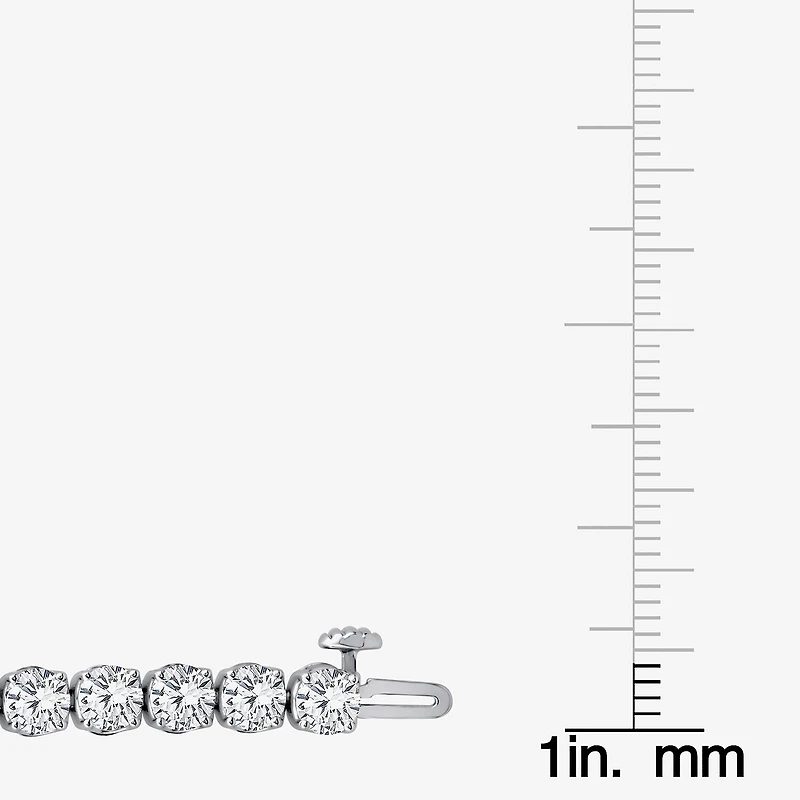 F / Si2) Womens 1/ Ct. T.W. Lab Grown White Diamond 14K Gold Round Inch Tennis Bracelet