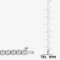 F / Si2) Womens 1/ Ct. T.W. Lab Grown White Diamond 14K Gold Round Inch Tennis Bracelet