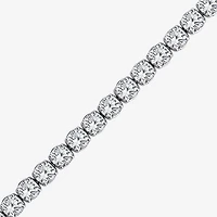 F / Si2) Womens 1/ Ct. T.W. Lab Grown White Diamond 14K Gold Round Inch Tennis Bracelet