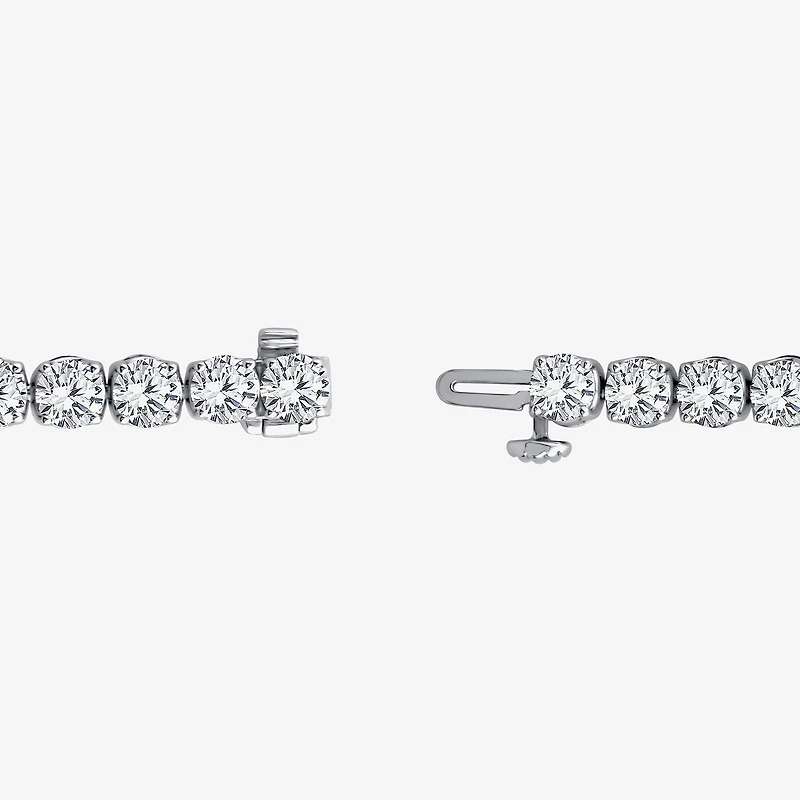 F / Si2) Womens / Ct. T.W. Lab Grown White Diamond 10K Gold / Inch Tennis Bracelet