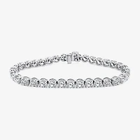 F / Si2) Womens / Ct. T.W. Lab Grown White Diamond 10K Gold / Inch Tennis Bracelet