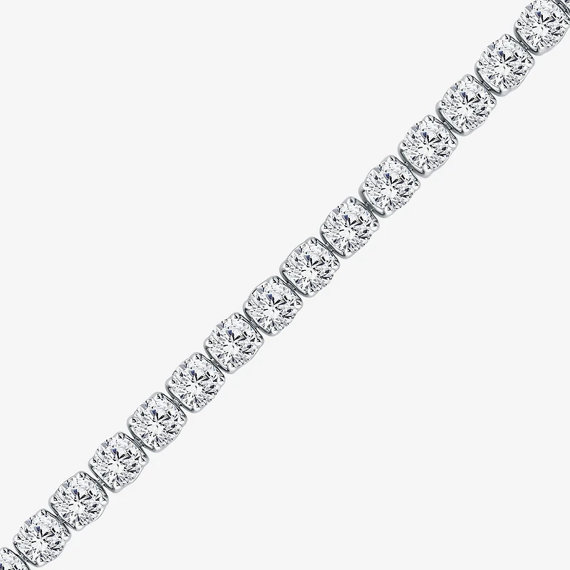 (F / Si2) Womens 6 1/2 Ct. T.W. Lab Grown White Diamond 14K Gold Round Inch Tennis Bracelet