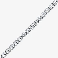 (F / Si2) Womens 6 1/2 Ct. T.W. Lab Grown White Diamond 14K Gold Round Inch Tennis Bracelet