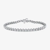 (F / Si2) Womens 8 1/2 Ct. T.W. Lab Grown White Diamond 14K Gold 7.25 Inch Tennis Bracelet