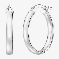 Yes, Please! Womens Lab Created White Sapphire Sterling Silver Round 3 Pair Earring Set