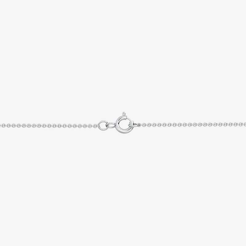 "Yes, Please! (Si1-Si2, G) Womens 1/4 CT. T.W. Lab Grown White Diamond Sterling Silver Round 18 Inch Pendant Necklace
