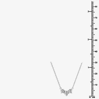 "Yes, Please! (Si1-Si2, G) Womens 1/4 CT. T.W. Lab Grown White Diamond Sterling Silver Round 18 Inch Pendant Necklace