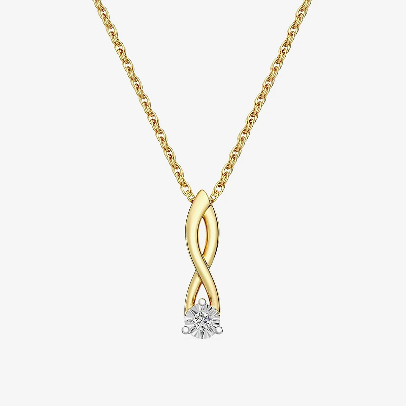 Yes, Please!, (G,I2) Womens 1/10 CT. T.W. Lab Grown White Diamond 14K Gold Over Silver 2-pc. Jewelry Set