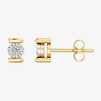 Yes, Please!, (G/I2) Womens 1/10 CT. T.W. Lab Grown White Diamond 14K Gold Over Silver 2-pc. Jewelry Set