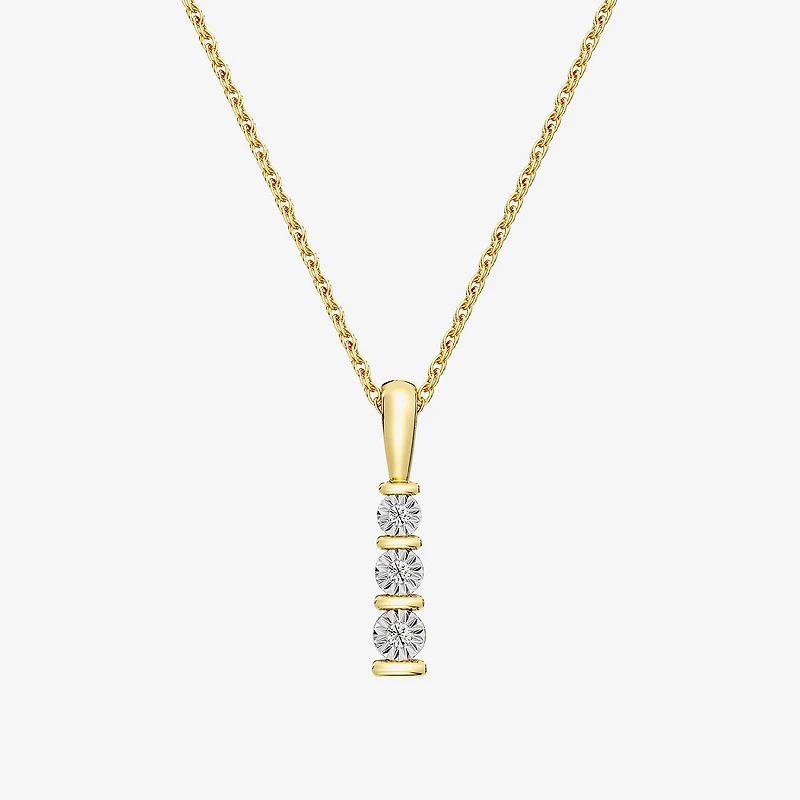 Yes, Please!, (G/I2) Womens 1/10 CT. T.W. Lab Grown White Diamond 14K Gold Over Silver 2-pc. Jewelry Set