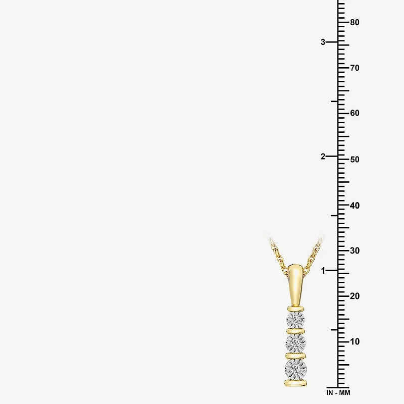Yes, Please!, (G/I2) Womens 1/10 CT. T.W. Lab Grown White Diamond 14K Gold Over Silver 2-pc. Jewelry Set