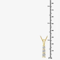 Yes, Please!, (G/I2) Womens 1/10 CT. T.W. Lab Grown White Diamond 14K Gold Over Silver 2-pc. Jewelry Set