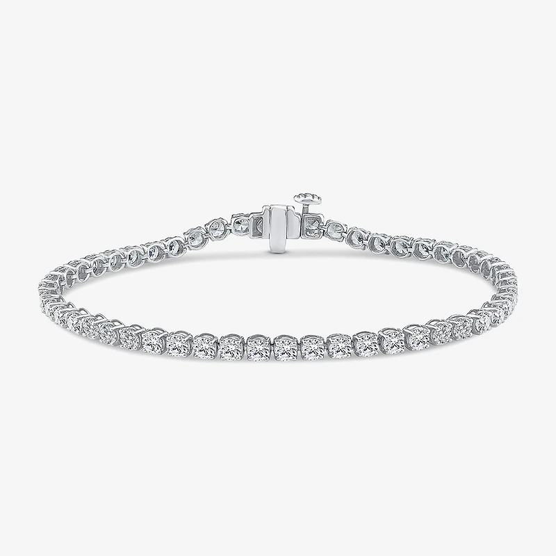 F / Si2) Womens 5 /3 Ct. T.W. Lab Grown White Diamond Sterling Silver Inch Tennis Bracelet