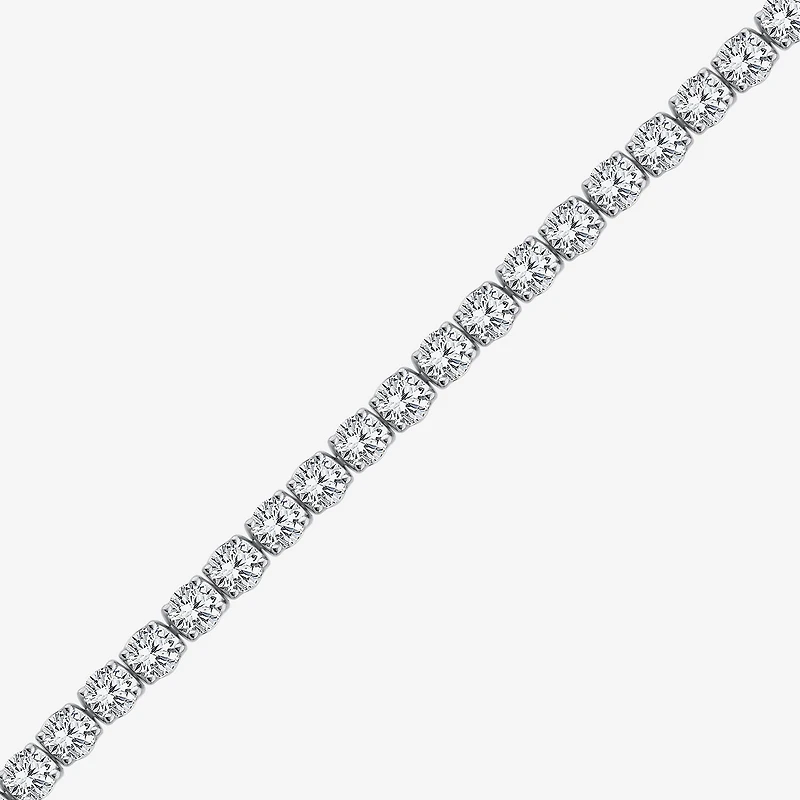 (F / Si2) Womens 4 5/8 Ct. T.W. Lab Grown White Diamond Sterling Silver 6 1/2 Inch Tennis Bracelet