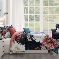 Bebejan Navy Mums 5-pc. Midweight Reversible Comforter Set