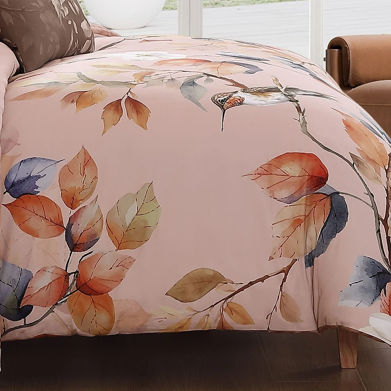 Bebejan Peachy Dogwood 5-pc. Midweight REVERSIBLE Comforter Set
