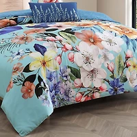 Bebejan Turquoise Reverie 5-pc. Reversible Comforter Set