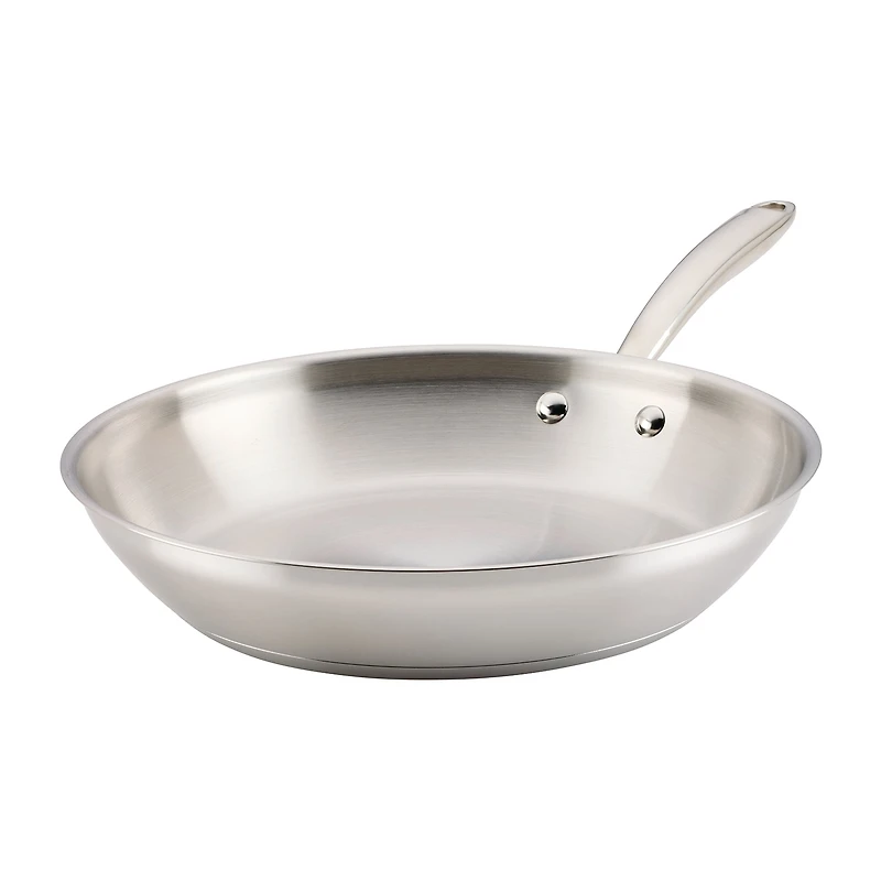 Rachael Ray Stainless Steel 12.5" Skillet