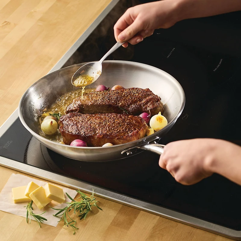 Rachael Ray Stainless Steel 12.5" Skillet