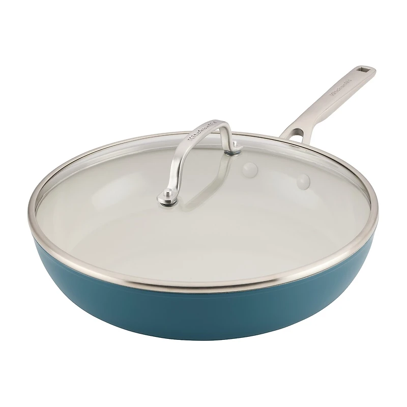 KitchenAid Hard Anodized 12.25" Covered Frying Pan