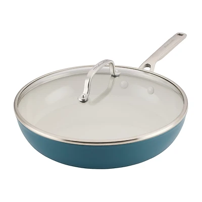 KitchenAid Hard Anodized 12.25" Covered Frying Pan
